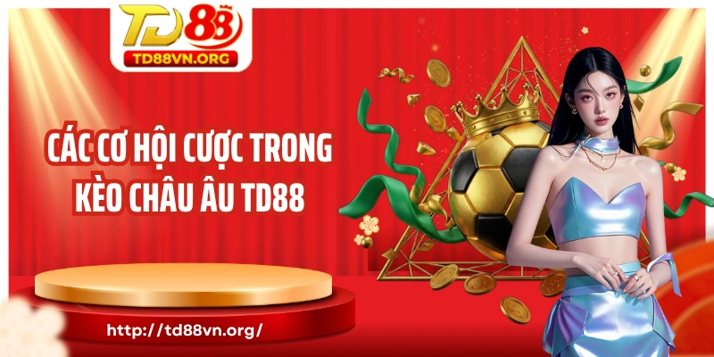 Các cơ hội cược trong kèo châu Âu TD88